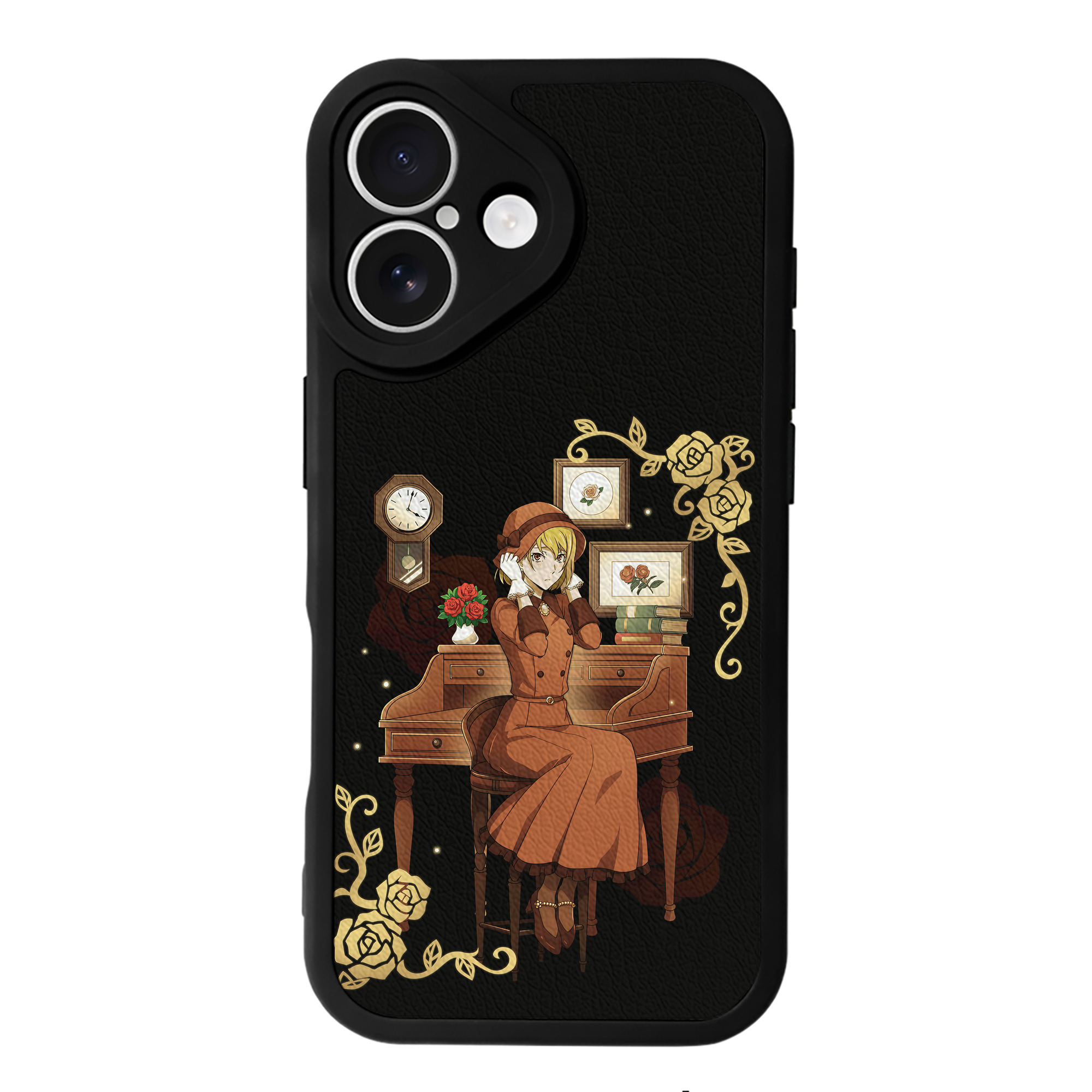 （画像用） 文豪ストレイドッグス Bungo Stray Dogs 【iPhone 16シリーズ対応】シリコンスマホケース（レザー調） 材質：シリコン